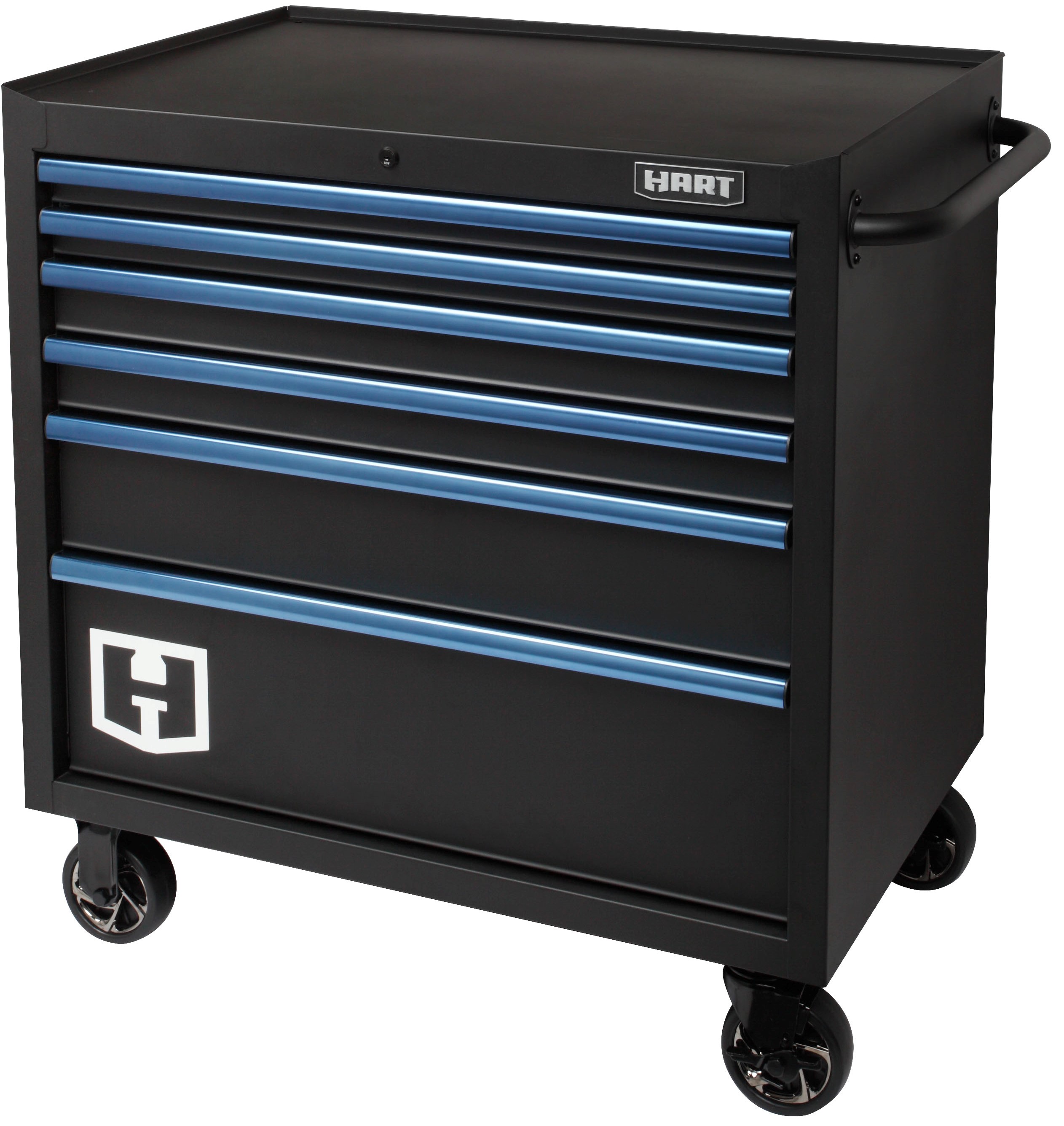 Hart 36-In Wide x 24-In 6-Drawer Rolling Garage Tool Cabinet, HART36TR6XD - image 1 of 7