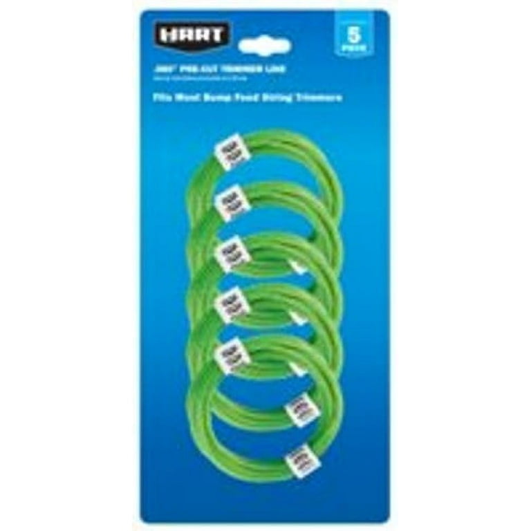 Hart 5 Pack .080 Precut Line For Bump Feed Trimmers