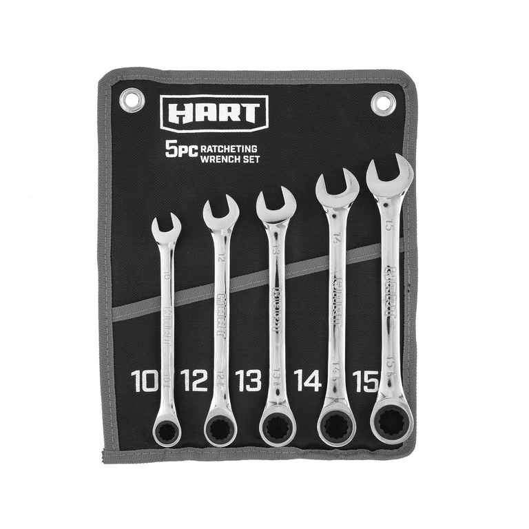 Chrome Vanadium Steel Offset Ratchet Ring Spanner Set, 5 Pieces Chrome Vanadium Steel Offset Ratchet Ring Spanner Set, 5 Pieces