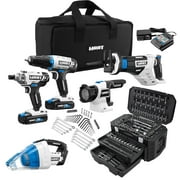 Hart 5 Tool Cordless Power Tool  Combo Kit and Hart 270 Piece Mechanics Tool Set Bundle