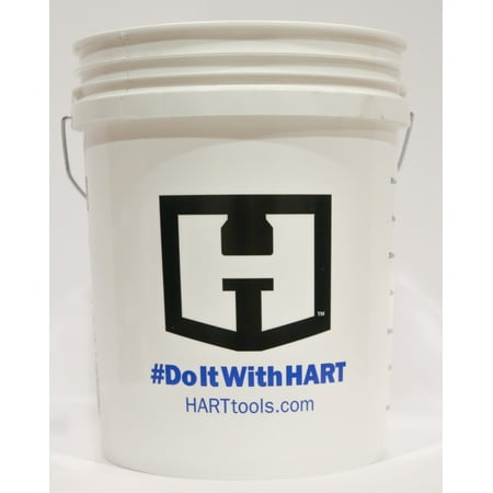 Hart 5gal Plastic Bucket with Measurements