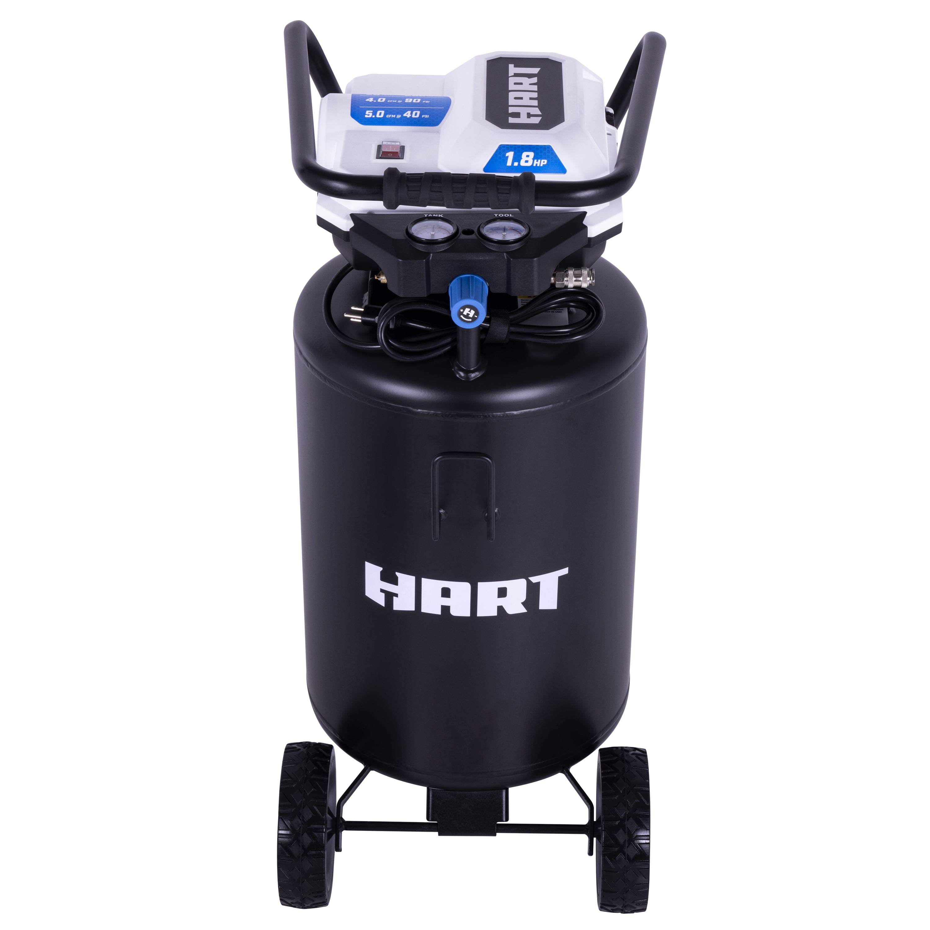 Hart Black 1.8 HP 200 PSI Oil-Free Air Compressor 20 gal