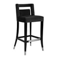thumbnail image 1 of Hart Black Velvet Counter Stool, 1 of 2
