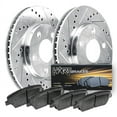 thumbnail image 1 of Hart Brakes Front Brakes and Rotors Kit |Front Brake Pads| Brake Rotors and Pads| Ceramic Brake Pads and Rotors |fits 1999-2003 Ford Windstar, 1 of 6