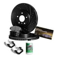 thumbnail image 1 of Hart Brakes Front Brakes and Rotors Kit |Front Brake Pads| Brake Rotors and Pads| Semi Metallic Brake Pads and Rotors| Hardware Kit - BHC1.40088.43, 1 of 7
