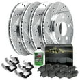 thumbnail image 1 of Hart Brakes Front Rear Brakes and Rotors Kit |Front Rear Brake Pads| Brake Rotors and Pads| Ceramic Brake Pads and Rotors - PHCC.40112.02, 1 of 7