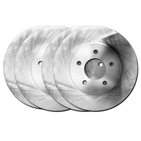 Hart Brakes Front Rear Brakes and Rotors Kit |Front Rear Brake Pads| Brake Rotors and Pads| Ceramic Brake Pads and Rotors |fits 2012-2017 Hyundai Accent, 2012-2017 Kia Rio, 2013-2014 Dodge Attitude