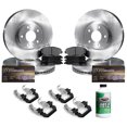 thumbnail image 1 of Hart Brakes Front Rear Brakes and Rotors Kit |Front Rear Brake Pads| Brake Rotors and Pads| Semi Metallic Brake Pads and Rotors| Hardware Kit - RBBC.74028.43, 1 of 7
