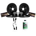 thumbnail image 1 of Hart Brakes Front Rear Brakes and Rotors Kit |Front Rear Brake Pads| Brake Rotors and Pads| Semi Metallic Brake Pads and Rotors| Sensor Wire - BHCC.63003.63, 1 of 7