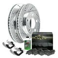 thumbnail image 1 of Hart Brakes Front Brakes and Rotors Kit |Front Brake Pads| Brake Rotors and Pads| Ceramic Brake Pads and Rotors |fits 1993-2002 Mercury Villager, 1993-2002 Nissan Quest, 1 of 7