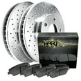 thumbnail image 1 of Hart Brakes Front Brakes and Rotors Kit |Front Brake Pads| Brake Rotors and Pads| Ceramic Brake Pads and Rotors |fits 2009-2020 Audi Q3, Q3 Quattro; Volkswagen Passat, Tiguan, Tiguan Limited, 1 of 7