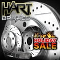 thumbnail image 1 of Hart Brakes Rear Brakes and Rotors Kit |Rear Brake Pads| Brake Rotors and Pads| Ceramic Brake Pads and Rotors |fits 1996-2001 Audi A4 Quattro, 1 of 7