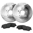 thumbnail image 1 of Hart Brakes Rear Brakes and Rotors Kit |Rear Brake Pads| Brake Rotors and Pads| Ceramic Brake Pads and Rotors |fits 1993-2002 Lincoln Continental, 1993-2005 Ford Taurus, 1993-2005 Mercury Sable, 1 of 4