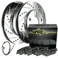 thumbnail image 1 of Hart Brakes Rear Brakes and Rotors Kit |Rear Brake Pads| Brake Rotors and Pads| Ceramic Brake Pads and Rotors |fits 1999-2000 BMW 528i, 1999-2003 BMW 540i, 2001-2003 BMW 525i, 1 of 7