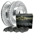 thumbnail image 1 of Hart Brakes Rear Brakes and Rotors Kit |Rear Brake Pads| Brake Rotors and Pads| Ceramic Brake Pads and Rotors |fits 2000-2008 Audi A4, 2002-2006 Audi A4 Quattro, 1 of 5