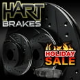 thumbnail image 1 of Hart Brakes Rear Brakes and Rotors Kit |Rear Brake Pads| Brake Rotors and Pads| Ceramic Brake Pads and Rotors |fits 2004-2006 Volkswagen Phaeton, 2004-2010 Audi A8 Quattro, 1 of 7
