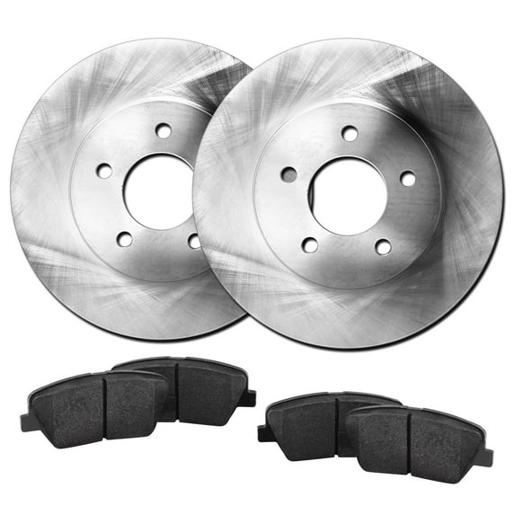 Hart Brakes Rear Brakes and Rotors Kit |Rear Brake Pads| Brake Rotors and Pads| Ceramic Brake Pads and Rotors |fits 2006-2013 Ford Fusion; Lincoln MKZ, Zephyr; Mazda 6; Mercury Milan
