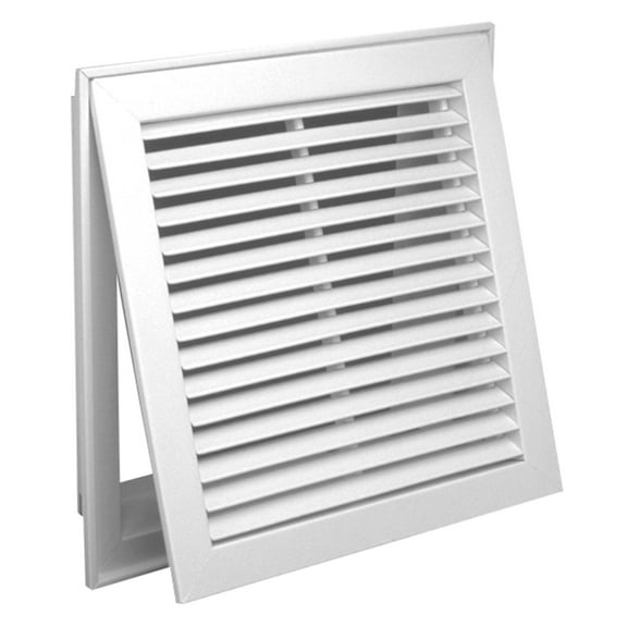 Hart & Cooley 30" X 20" Steel Return Air Filter Grille, 35 Degree Fixed Blade, White