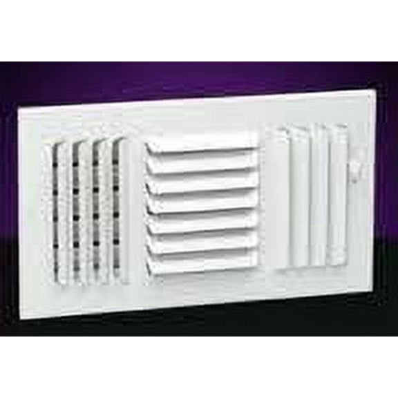 Hart & Cooley 303148 - 14X8 Ceiling Curved Blade Three Way Register
