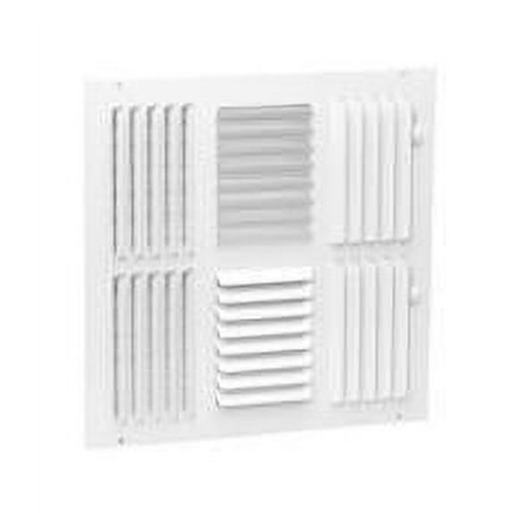 Hart & Cooley 30388 - 8X8 Ceiling Curved Blade Three Way Register