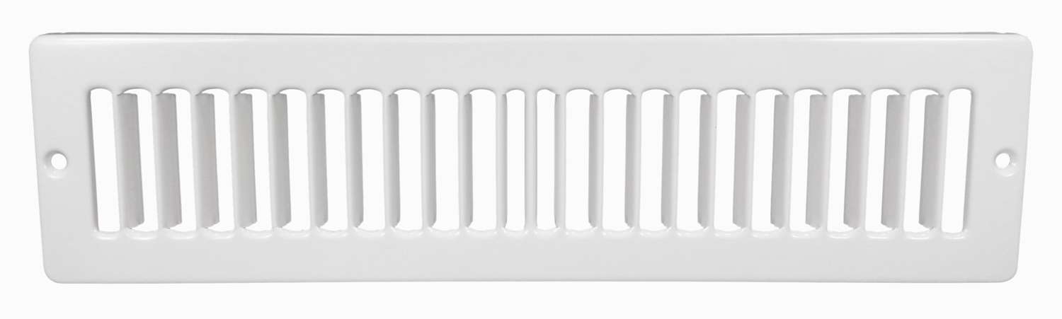 Hart & Cooley 420 Series 14" x 2.25" White Toe Kick / Space Grille