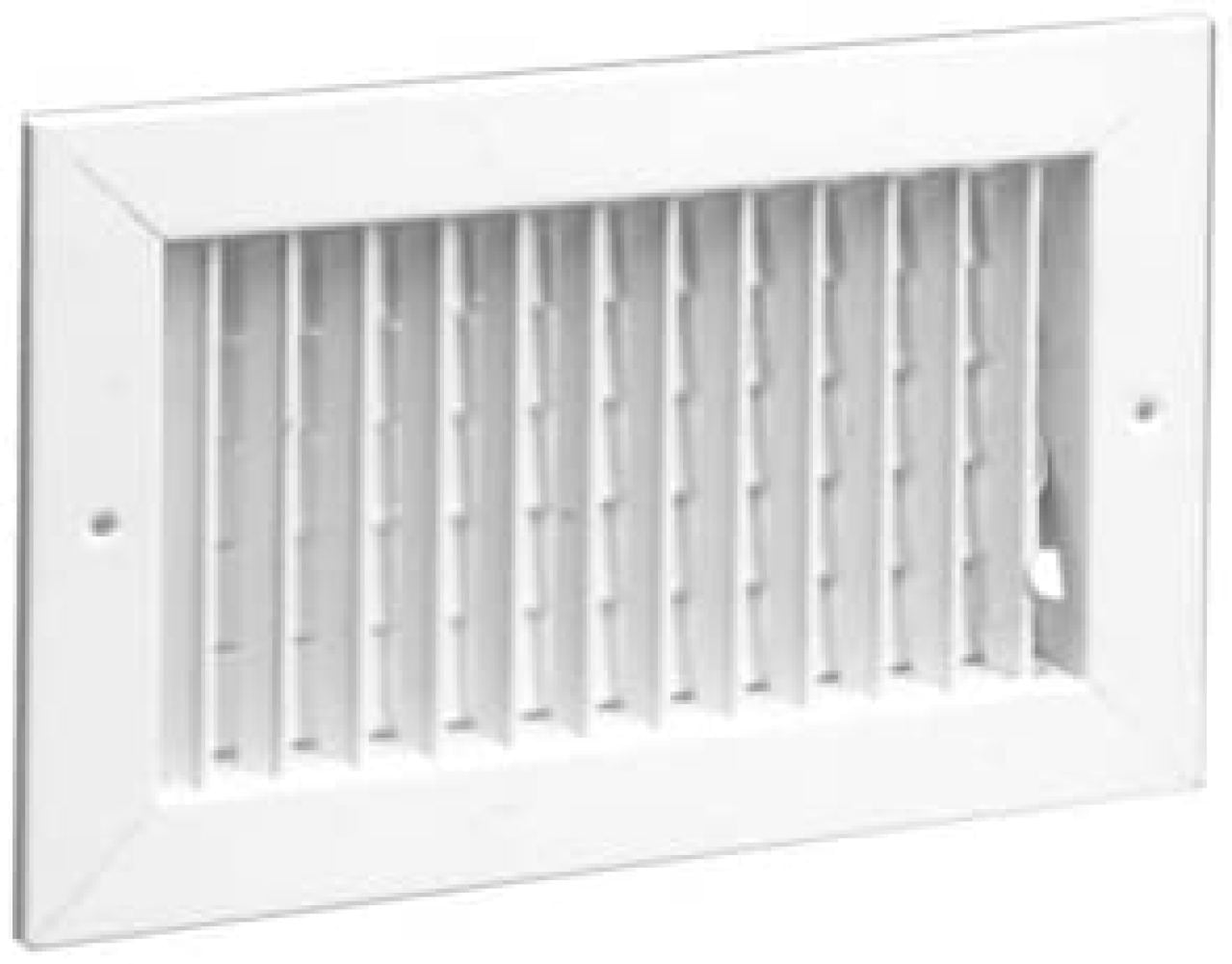 Hart & Cooley 75002-8" x 4" 821 White Steel Register Vertical Fins
