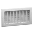 thumbnail image 1 of Hart & Cooley 8 x 8 Inch Air Vent Cover, Aluminum Register w/Multi-Shutter Damper, White, 1 of 6