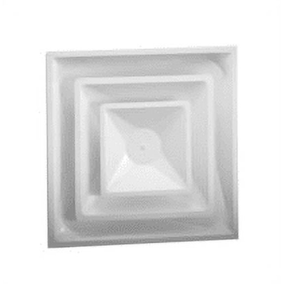 Hart & Cooley FPD12 - 24x24 Fixed Pattern T-Bar Diffuser With 12 in. Duct Collar (FPD12)