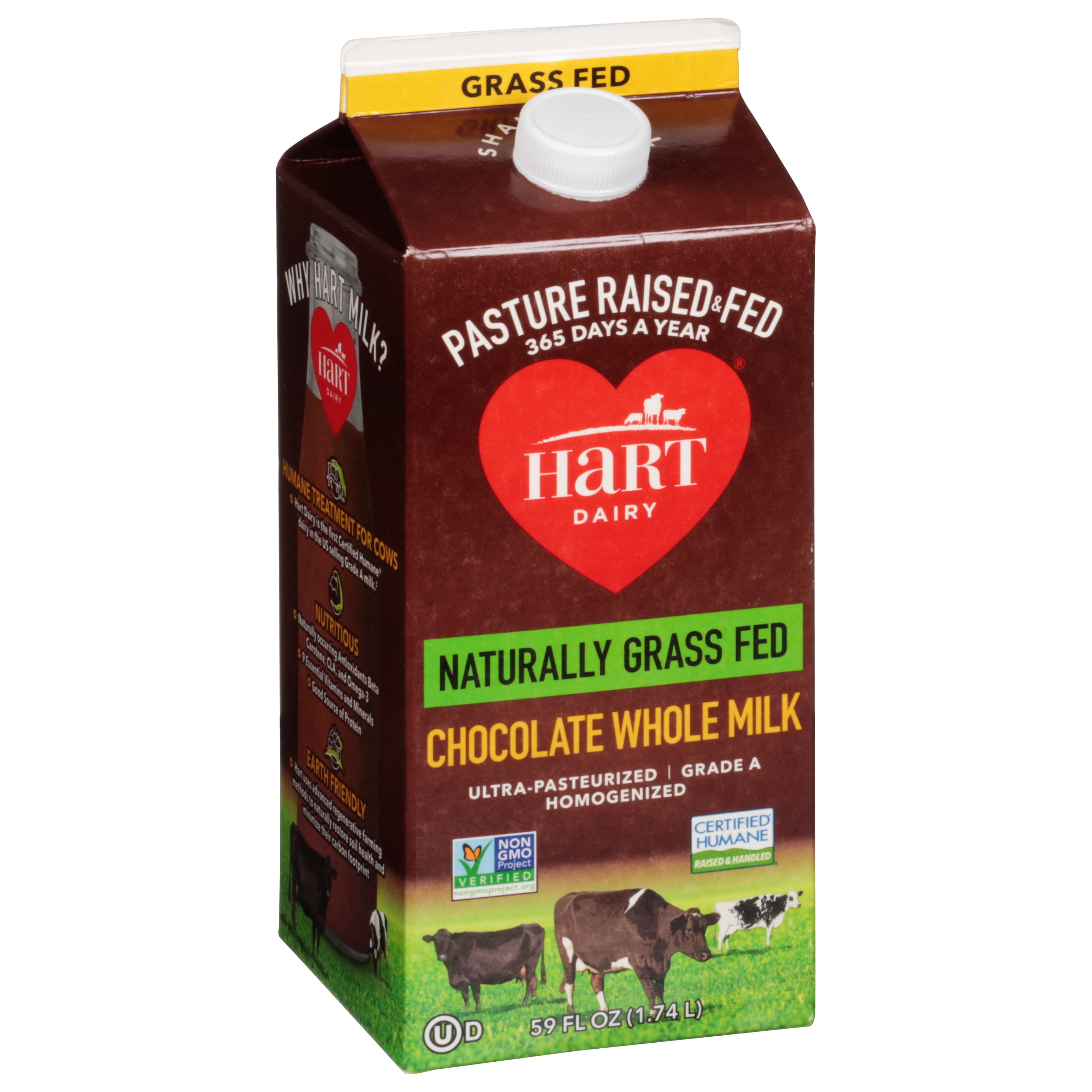 Hart Dairy Natural Grass Fed Milk Chocolate Whole 59OZ