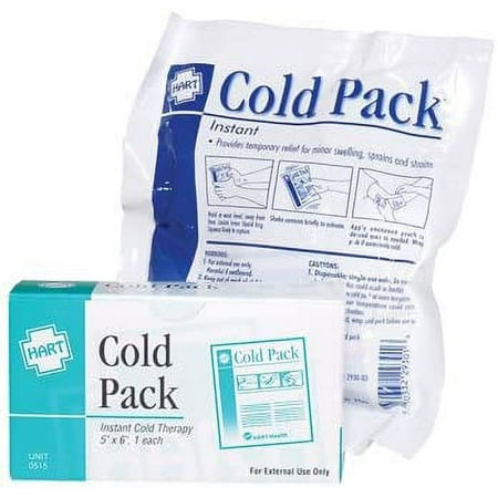 Hart Health Cold Pack, 5" x 6", Instant Cold Therapy, 1 Per Box