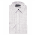 thumbnail image 1 of Hart Schaffner Marx Classic Fit Spread Collar Graphic Dress Shirt,Burgun,17-35, 1 of 1