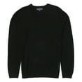 thumbnail image 1 of Hart Schaffner Marx Men's Big & Tall Extra Fine Merino Wool V-Neck Sweater (Black 720, Large Tall, LT), 1 of 6
