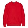 thumbnail image 1 of Hart Schaffner Marx Men's Big Tall Luxurious 100% Extra Fine Merino Wool V-Neck Sweater (Red, XX-Large Big), 1 of 17