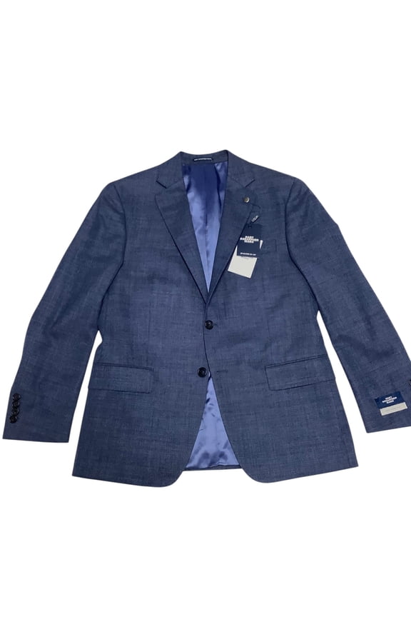 Mens New York 2 Piece Suit 48 L / 43 Waist Blue Solid