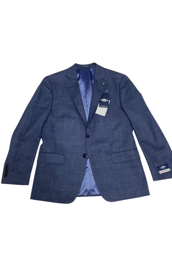 Mens New York 2 Piece Suit 50 R / 45 Waist Blue Solid