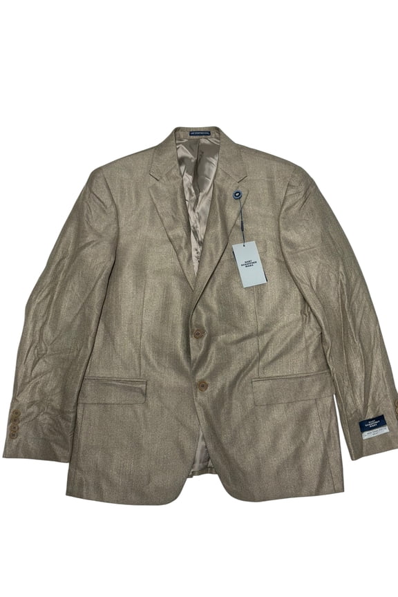 Mens Regular fit Sport Coat Blazer 42 R Tan Pure Bamboo