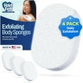 thumbnail image 1 of HartFelt Adult Body Scrub Oval Exfoliating Sponge Pad, Made in USA, Cleans & Refreshes Body, 4 Pack, 1 of 9