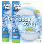 HartFelt Body Scrub Oval Exfoliating Skin Care Sponge Pad, , Clean and Refresh Body, Back, Arms, 2 Count
