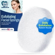 HartFelt Exfoliating Skin Care Face Sponge, Reusable & Chemical-Free, 1 Count