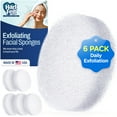 thumbnail image 1 of HartFelt Facial Scrub Round Exfoliating Skin Care Sponge Pad, Home Facial, Use with Cream, 6 Count, 1 of 7