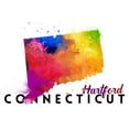 thumbnail image 1 of Hartford, Connecticut, State Abstract Watercolor (9x12 Wall Art Print, Home Decor), 1 of 3