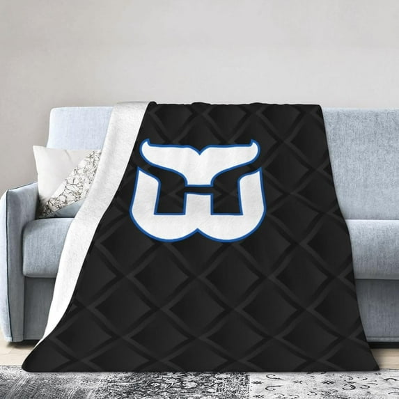 Hartford Whalers Fleece Blanket, Very Soft Microfiber Flannel Blanket for Couch Warm and Cozy for All Seasons