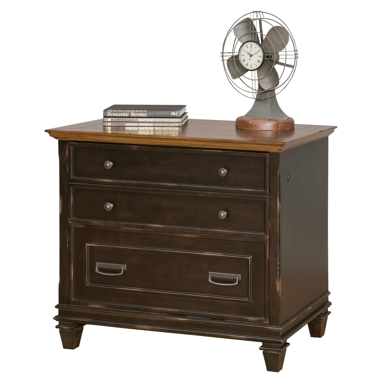 Hartford Brown 2-Drawer Lockable Lateral File Cabinet
