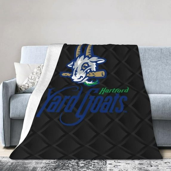 Hartford Yard Goats Fleece Blanket, Very Soft Microfiber Flannel Blanket for Couch Warm and Cozy for All Seasons