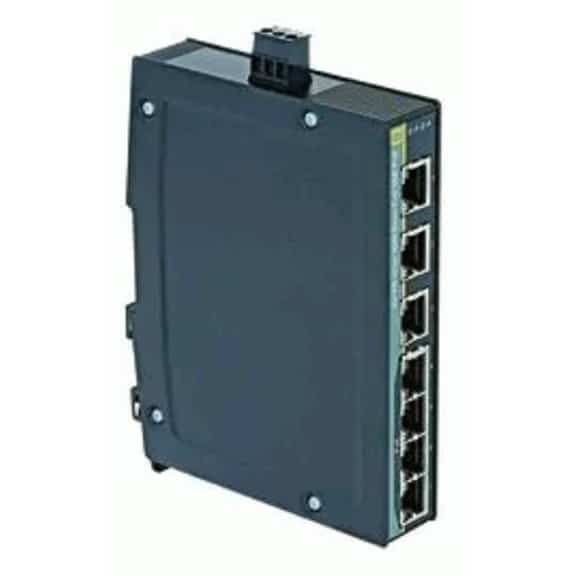 Harting 10/100/1000 Mbit/s 7Port RJ45 DIN Rail Mount Ethernet Switch 24034070020