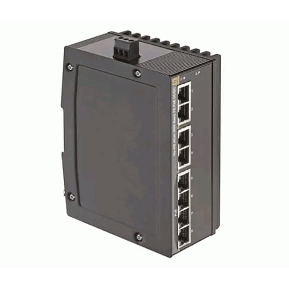 Harting 8 Port RJ45 Ha-VIS eCon 3080B-A-PP Unmanaged Ethernet Switch 24031080030
