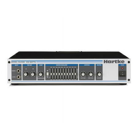 Hartke HA Series HA2500 250 Watt Bass Amp Head Black