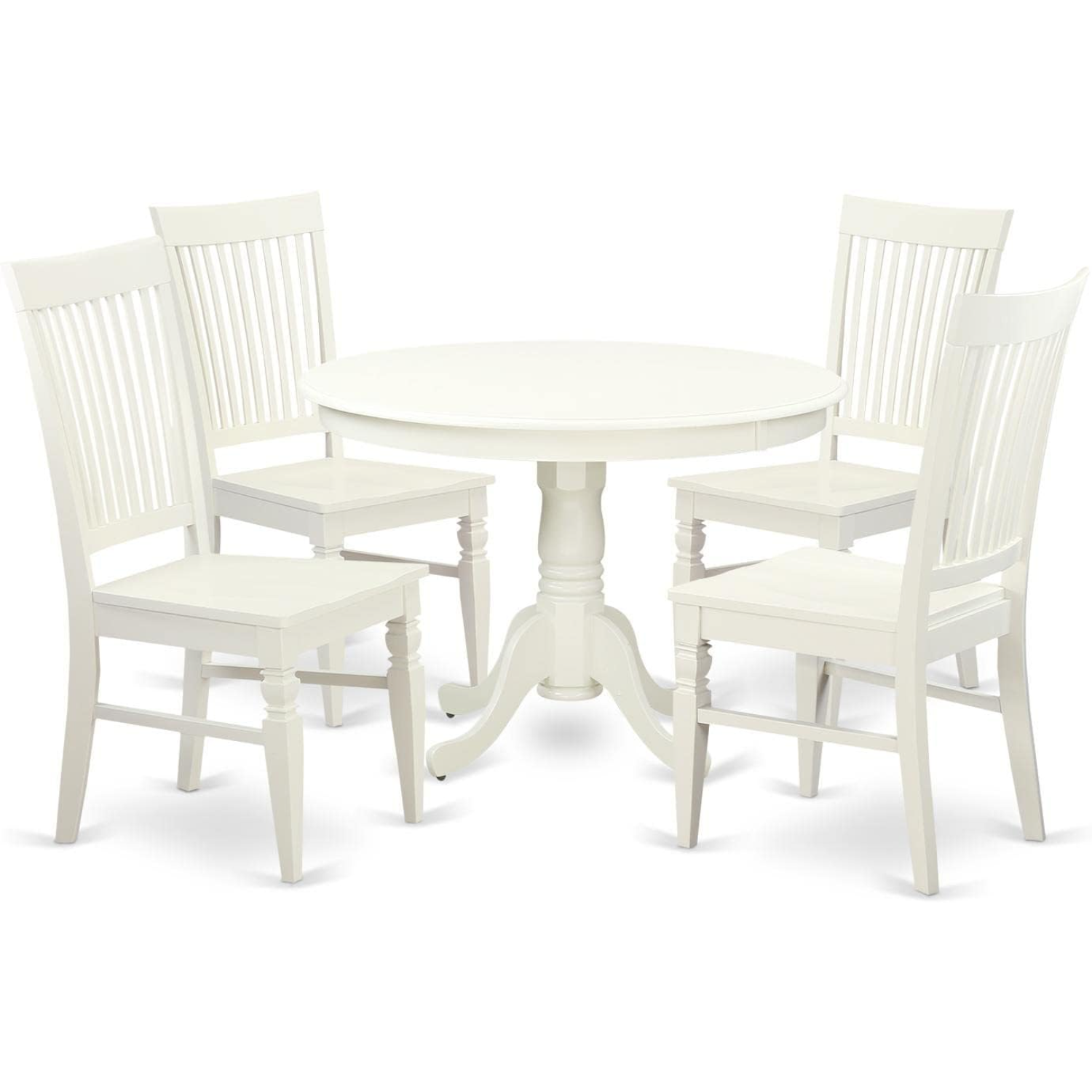 Hartland Room Set Contains a Round Kitchen Table with Pedestal and 2