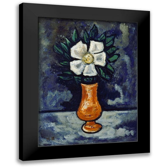 Hartley, Marsden 14x18 Black Modern Framed Museum Art Print Titled - White Flower