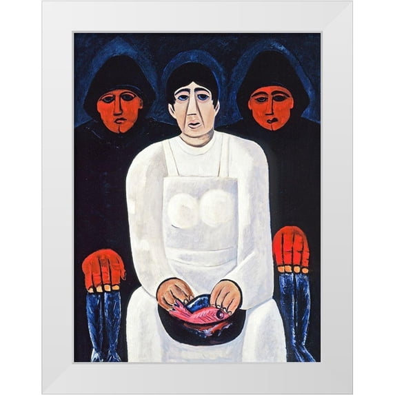 Hartley, Marsden 25x32 White Modern Wood Framed Museum Art Print Titled - The Lost Felice